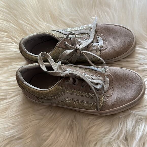 Vans | Silver Glitter Shoes Size 1.0 - Picture 2 of 11